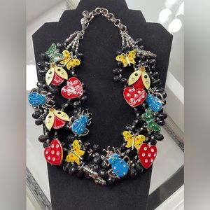 Sassy Jones Black Lovebug Bib